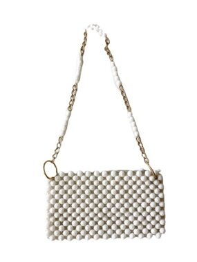 Vintage White Bobble Beaded Shoulder Bag